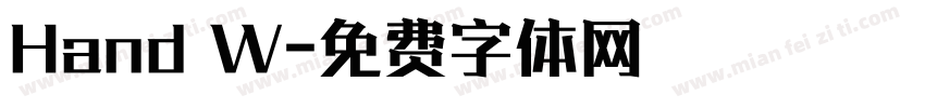 Hand W字体转换